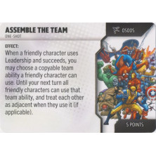 Tarjeta de Heroclix One Shot - Assemble The Team OS005