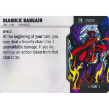 Tarjeta de Heroclix One Shot - Diabolic Bargain OS008