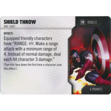 Tarjeta de Heroclix One Shot - Shield Throw OS013