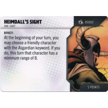Tarjeta de Heroclix One Shot - Heimdall's sight OS002