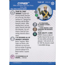 Tarjeta de Heroclix - Cypher Team Up 006.02