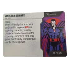 Tarjeta de Heroclix One Shot - Sinister Science OS004