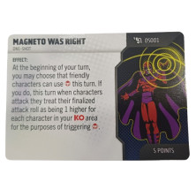 Tarjeta de Heroclix One Shot - Magneto was right OS001