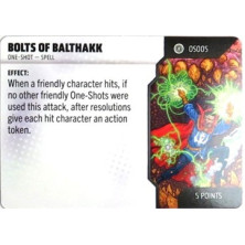 Tarjeta de Heroclix One Shot - Bolts of Balthakk OS005