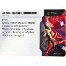 Tarjeta de Heroclix One Shot - Alpha-Magni Illuminizor OS006