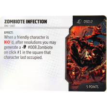 Tarjeta de Heroclix One Shot - Zombiote Infection OS012