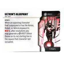 Tarjeta de Heroclix One Shot - Ultron's Blueprint OS011