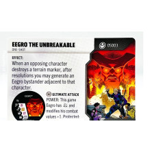 Tarjeta de Heroclix One Shot - Eegro the unbreakable OS003