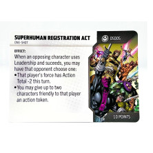 Tarjeta de Heroclix One Shot - Superhuman Registration Act OS005