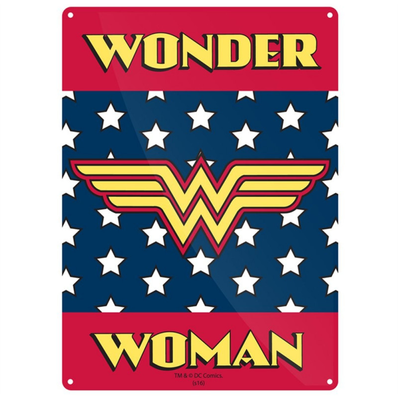 Chapa metálica Wonder Woman