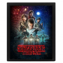 Cuadro 3D con diseño de Stranger Things