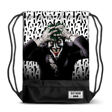 Bolsa tipo saco con diseño Joker de La Broma Asesina Bolsa tipo saco con diseño Joker de La Broma Asesina