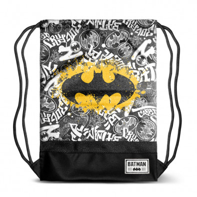 Bolsa tipo saco con diseño de Logo Batman Bolsa tipo saco con diseño de Logo Batman