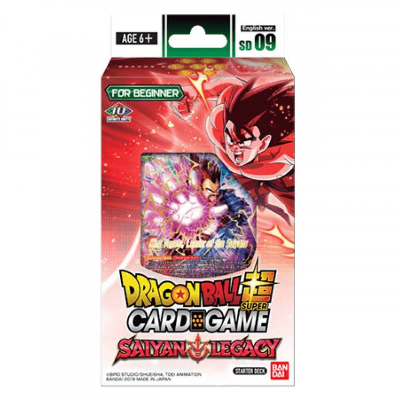 Mazo de cartas Dragon Ball Super TCG Saiyan Legacy - Inglés