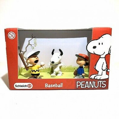 Set de figuras Peanuts - Snoopy - Beisbol