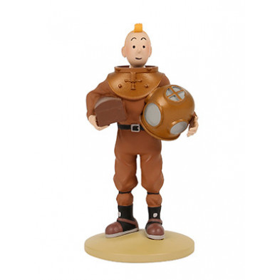 Figura resina de Tintín con traje de buzo Figura resina de Tintín con traje de buzo
