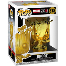 Figura Funko Pop - Groot cromado - Marvel Studios 378