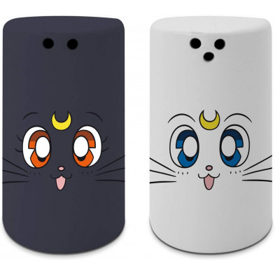 Conjunto salero y pimentero de Luna y Artemis (Sailor Moon)