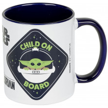 Taza Star Wars: The Mandalorian - Baby Yoda a bordo