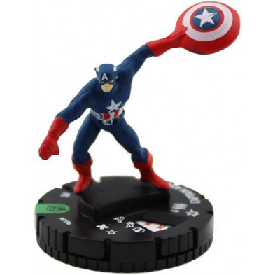 Figura de Heroclix - Captain America 018a Figura de Heroclix - Captain America 018a
