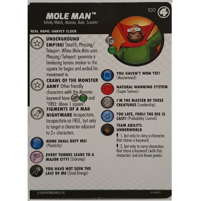 Figura de Heroclix - Promo - Mole Man 100