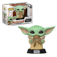 Figura Funko Pop - Star Wars: El Mandaloriano379 - Baby Yoda con rana
