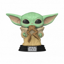 Figura Funko Pop - Star Wars: El Mandaloriano379 - Baby Yoda con rana