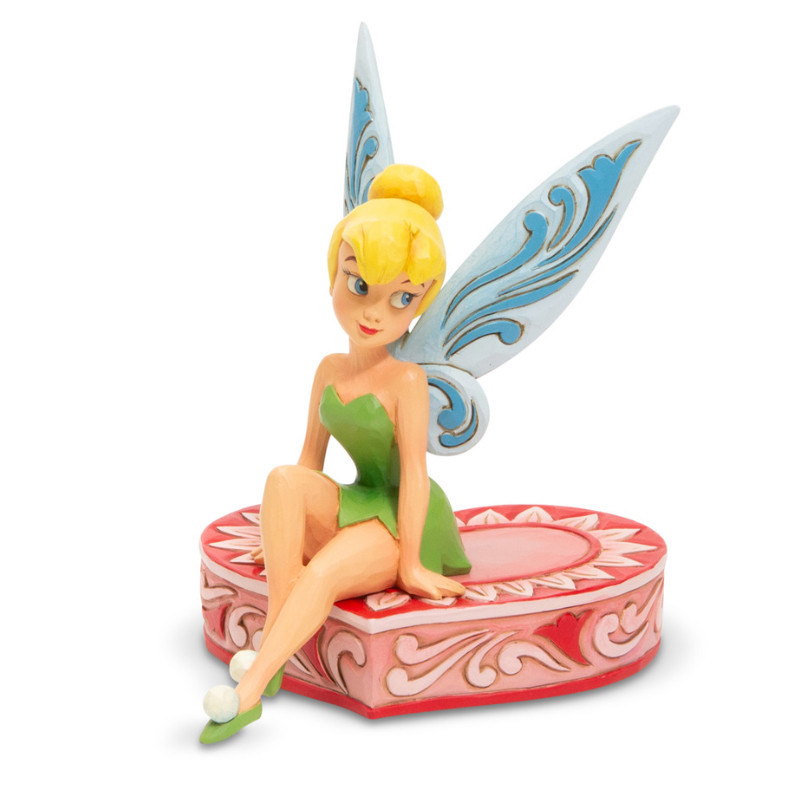 Figura Disney - Campanilla sentada en corazón - Peter Pan - Traditions