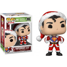 Figura Funko Pop - Superheroes 353 - Superman con jersey navideño