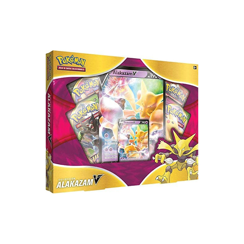 Caja de cartas Pokémon JCC - Colección Alakazam V