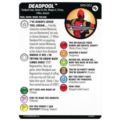 Figura de Heroclix - Promo - Deadpool M19-002