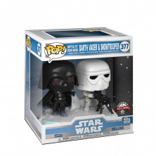 Figura Funko Pop Deluxe - Star Wars 377 - Darth Vader y Snowtrooper en Base Eco