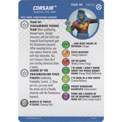 Tarjeta de Heroclix - Corsair Team Up 018.02