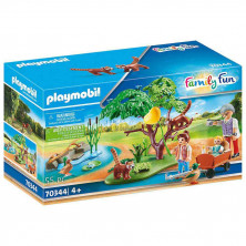 Playmobil 70344 - Recinto Exterior de Pandas Rojos