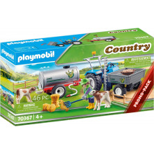 Playmobil 70367 - Tractor de carga con tanque de agua