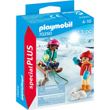 Playmobil 70250 - Niños con trineo