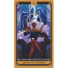 Tarjeta de Marvel Heroclix - Tarot - Queen of Swords