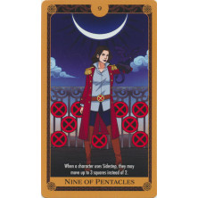 Tarjeta de Marvel Heroclix - Tarot - Nine of Pentacles