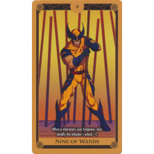 Tarjeta de Marvel Heroclix - Tarot - Nine of Wands