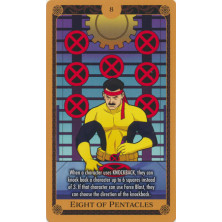 Tarjeta de Marvel Heroclix - Tarot - Eight of Pentacles