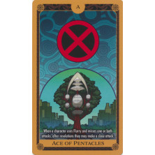 Tarjeta de Marvel Heroclix - Tarot - Ace of Pentacles